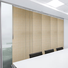 Load image into Gallery viewer, Marisol 7-Panel Single Rail Panel Track 110"-153"W x 91.4"H, Panel width 23.5" - 70% LIGHT-FILTERING