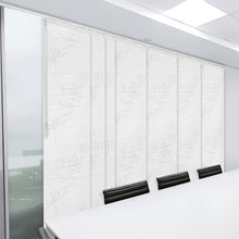 Load image into Gallery viewer, Lotus 7-Panel Single Rail Panel Track 110"-153"W, Panel width 23.5" - 50% LIGHT-FILTERING