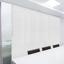 Load image into Gallery viewer, Embroidered Chiffon 7-Panel Single Rail Panel Track 110"-153"W x 91.4"H, Panel width 23.5" - 80% LIGHT-FILTERING