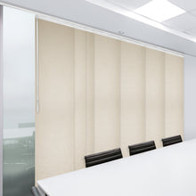 Load image into Gallery viewer, Nile 7-Panel Single Rail Panel Track 110"-153"W, Panel width 23.5" - 100% BLACKOUT