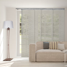 Load image into Gallery viewer, Pewter Filigree 4-Panel Single Rail Panel Track 48"-88"W, Panel width 23.5" - 50% LIGHT-FILTERING