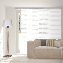 Load image into Gallery viewer, Macadamia 4-Panel Single Rail Panel Track 48"-88"W, Panel width 23.5" - 40% LIGHT-FILTERING