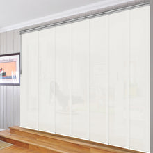 Load image into Gallery viewer, Pewter Mesh 7-Panel Single Rail Panel Track 110"-153"W, Panel width 23.5" - 60% LIGHT-FILTERING