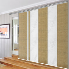 Load image into Gallery viewer, 7-Panel Single Rail Panel Track Extendable 110"-153"W x 91.4"H, Panel width 23.5", Lotus, Canary