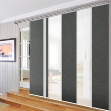 Load image into Gallery viewer, 7-Panel Single Rail Panel Track Extendable 110"-153"W x 91.4"H, Panel width 23.5", Winter, Smoke