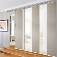 Load image into Gallery viewer, 7-Panel Single Rail Panel Track Extendable 110"-153"W x 91.4"H, Panel width 23.5", Winter, Iris