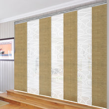 Load image into Gallery viewer, 7-Panel Single Rail Panel Track Extendable 110"-153"W x 91.4"H, Panel width 23.5", Whirl White, Canary