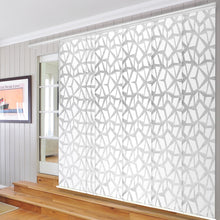 Load image into Gallery viewer, Shattered 7-Panel Single Rail Panel Track 110"-153"W, Panel width 23.5" - 50% LIGHT-FILTERING