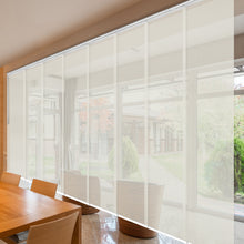 Load image into Gallery viewer, Dappled Ash 8-Panel Panel Track 130"-175"W, Panel width 23.5" - 40% LIGHT-FILTERING