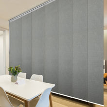 Load image into Gallery viewer, Charlotte 7-Panel Single Rail Panel Track 110"-153"W x 91.4"H, Panel width 23.5" - 70% LIGHT-FILTERING