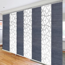 Load image into Gallery viewer, 7-Panel Single Rail Panel Track Extendable 110"-153"W x 91.4"H, Panel width 23.5", Shattered, Spruce