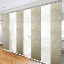 Load image into Gallery viewer, 7-Panel Single Rail Panel Track Extendable 110"-153"W x 91.4"H, Panel width 23.5", Winter, Amaryllis