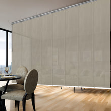 Load image into Gallery viewer, Slate Mesh 8-Panel Panel Track 130"-175"W, Panel width 23.5" - 60% LIGHT-FILTERING