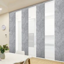 Load image into Gallery viewer, 7-Panel Single Rail Panel Track Extendable 110"-153"W x 91.4"H, Panel width 23.5", Winter, Carolyn