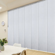 Load image into Gallery viewer, Embroidered Cadet 7-Panel Single Rail Panel Track 110"-153"W x 91.4"H, Panel width 23.5" - 80% LIGHT-FILTERING