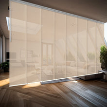 Load image into Gallery viewer, Apricot 8-Panel Panel Track 130"-175"W, Panel width 23.5" - 40% LIGHT-FILTERING