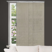 Load image into Gallery viewer, Slate Mesh 3-Panel Single Rail Panel Track 36"-66"W, Panel width 23.5" - 60% LIGHT-FILTERING