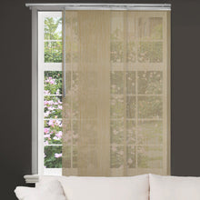 Load image into Gallery viewer, Dappled Sand 3-Panel Single Rail Panel Track 36"-66"W, Panel width 23.5" - 40% LIGHT-FILTERING