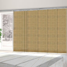 Load image into Gallery viewer, Canary 7-Panel Single Rail Panel Track 110"-153"W x 91.4"H, Panel width 23.5" - 70% LIGHT-FILTERING