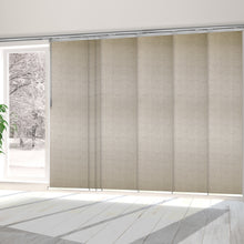 Load image into Gallery viewer, Iris 7-Panel Single Rail Panel Track 110"-153"W x 91.4"H, Panel width 23.5" - 70% LIGHT-FILTERING