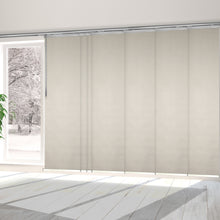 Load image into Gallery viewer, Pearl 7-Panel Single Rail Panel Track 110"-153"W, Panel width 23.5" - 100% BLACKOUT