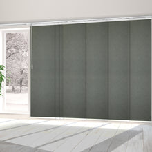 Load image into Gallery viewer, Clementine 7-Panel Single Rail Panel Track 110"-153"W x 91.4"H, Panel width 23.5" - 70% LIGHT-FILTERING