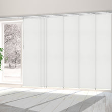 Load image into Gallery viewer, Sage Gray 7-Panel Single Rail Panel Track 110"-153"W, Panel width 23.5" - 100% BLACKOUT