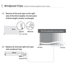 Load image into Gallery viewer, Windproof Clips for Panel Track Blinds (Pair)