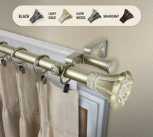 Load image into Gallery viewer, Blossom 1" Double Curtain Rod