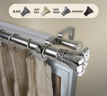 Load image into Gallery viewer, Blossom 1" Double Curtain Rod
