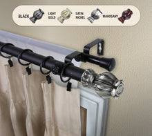Load image into Gallery viewer, Regent 1" Double Curtain Rod