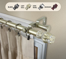 Load image into Gallery viewer, Regent 1" Double Curtain Rod