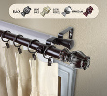 Load image into Gallery viewer, Regent 1" Double Curtain Rod