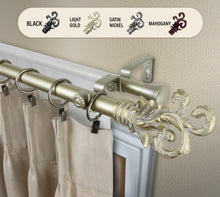 Load image into Gallery viewer, Plume 1" Double Curtain Rod