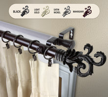 Load image into Gallery viewer, Plume 1" Double Curtain Rod