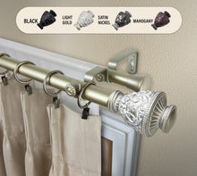 Load image into Gallery viewer, Veda 1" Double Curtain Rod