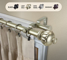 Load image into Gallery viewer, Selma 1" Double Curtain Rod