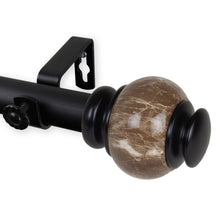 Load image into Gallery viewer, Marble 1" Single Curtain Rod