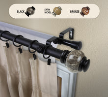 Load image into Gallery viewer, Marble 1" Double Curtain Rod
