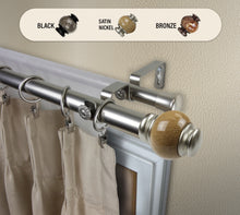 Load image into Gallery viewer, Marble 1" Double Curtain Rod