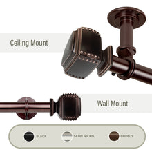 Load image into Gallery viewer, Bennett 1" Ceiling Curtain Rod/ Room Divider