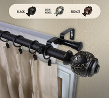 Load image into Gallery viewer, Colette 1" Double Curtain Rod