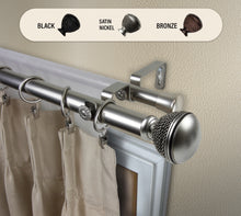 Load image into Gallery viewer, Braided 1" Double Curtain Rod