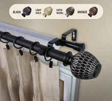 Load image into Gallery viewer, Ashwin 1" Double Curtain Rod