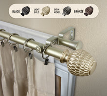 Load image into Gallery viewer, Ashwin 1" Double Curtain Rod