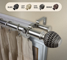 Load image into Gallery viewer, Ashwin 1" Double Curtain Rod