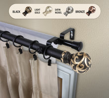 Load image into Gallery viewer, Cypress 1" Double Curtain Rod