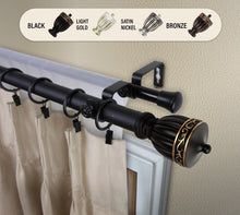 Load image into Gallery viewer, Debussy 1" Double Curtain Rod