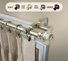 Load image into Gallery viewer, Maple 1" Double Curtain Rod