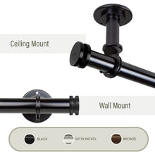 Load image into Gallery viewer, Bun 1" Ceiling Curtain Rod/ Room Divider